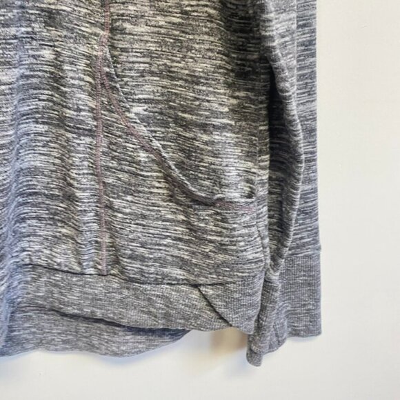 Athleta Heather Gray Techie Cowl Neck Sweatshirt - Picture 8 of 12